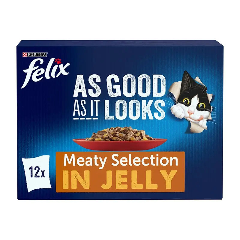New Felix As Good As It Looks Cat Food Selection X 85G Size 12
