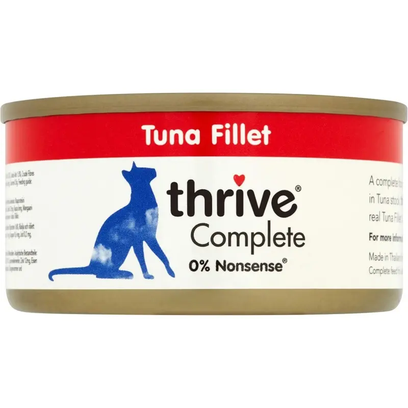 New Thrive Cat 100% Complete - Tuna Fillet (Pack Of 12) Size 12