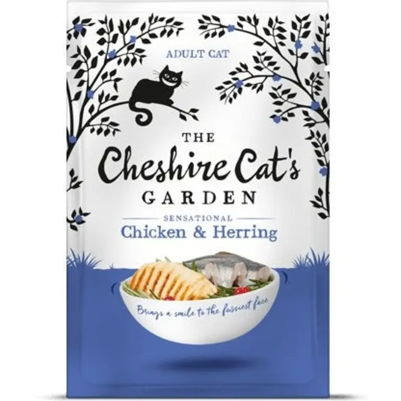 The Cheshire Cats Garden Green Sensational Chicken & Herring | : 8*85G Size 2