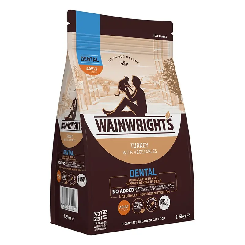 Wainwrights Grain Free Dry Adult Cat Food Dental 1.5Kg