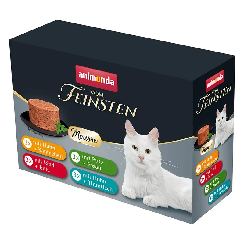 Animonda Vom Feinsten Adult Mixed Pack 12 X 85G Mousse Mixed Pack