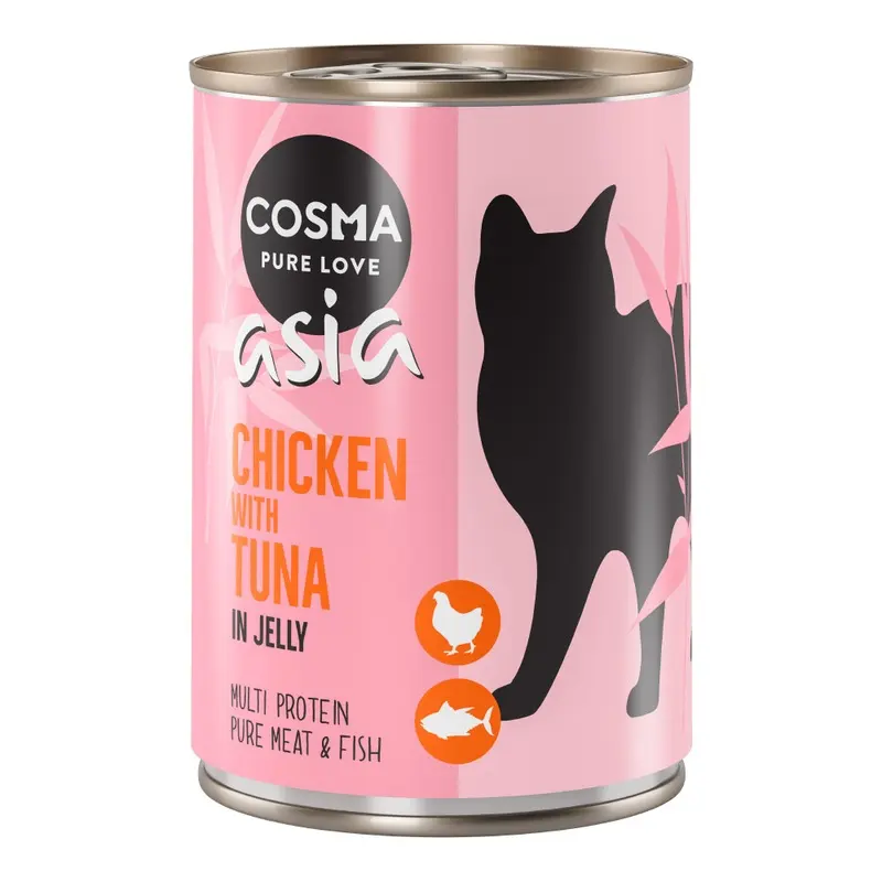 Cosma Asia In Jelly 6 X 400G - Chicken With Tuna