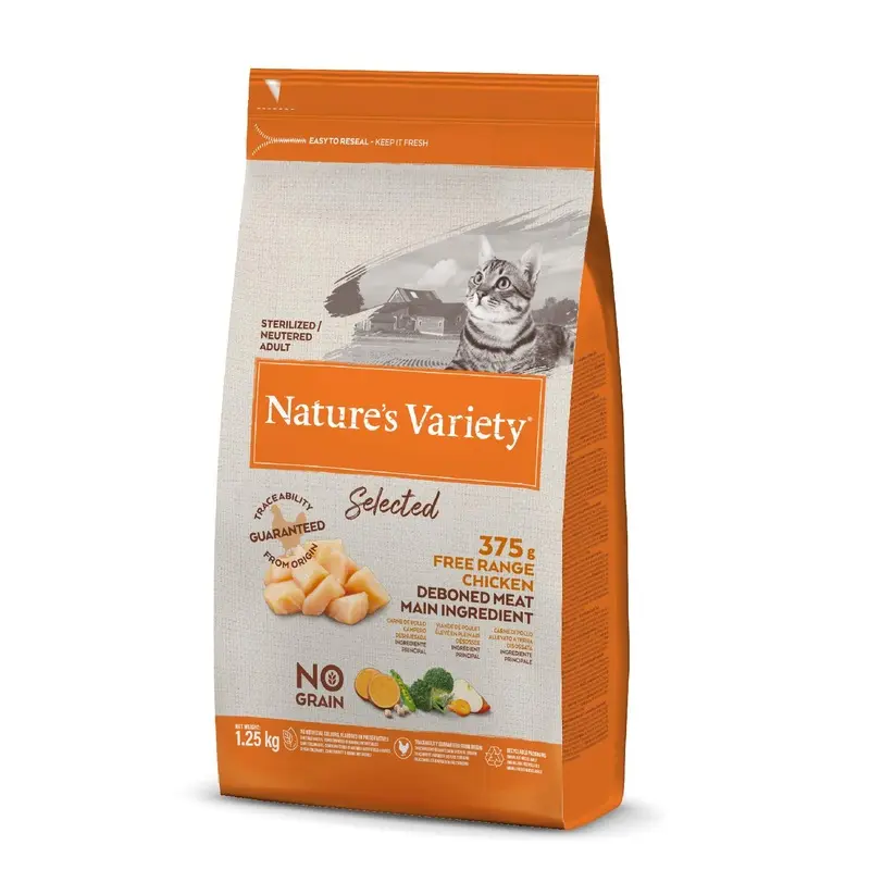 Natures Variety Selected Dry - Free Range Chicken for Sterilised Adult Cats