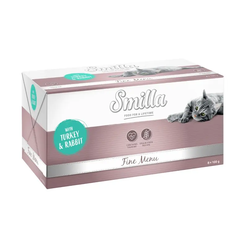Smilla Fine Menu 8 X 100G - Turkey & Rabbit