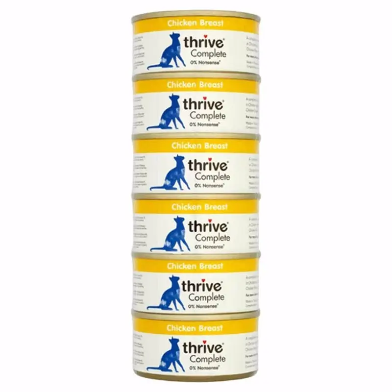 Thrive Complete Wet Cat Food Chicken 6X75G Tin