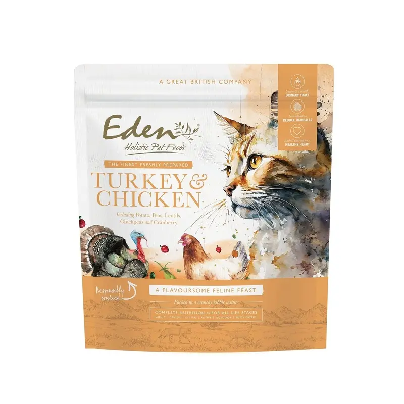 Eden Pet Foods Eden Feline Feast Turkey And Chicken Cat Food - 1.5Kg