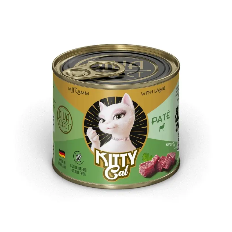 Kitty Cat Salmon/Green Dive Effect Pate With Lamb | : 200G