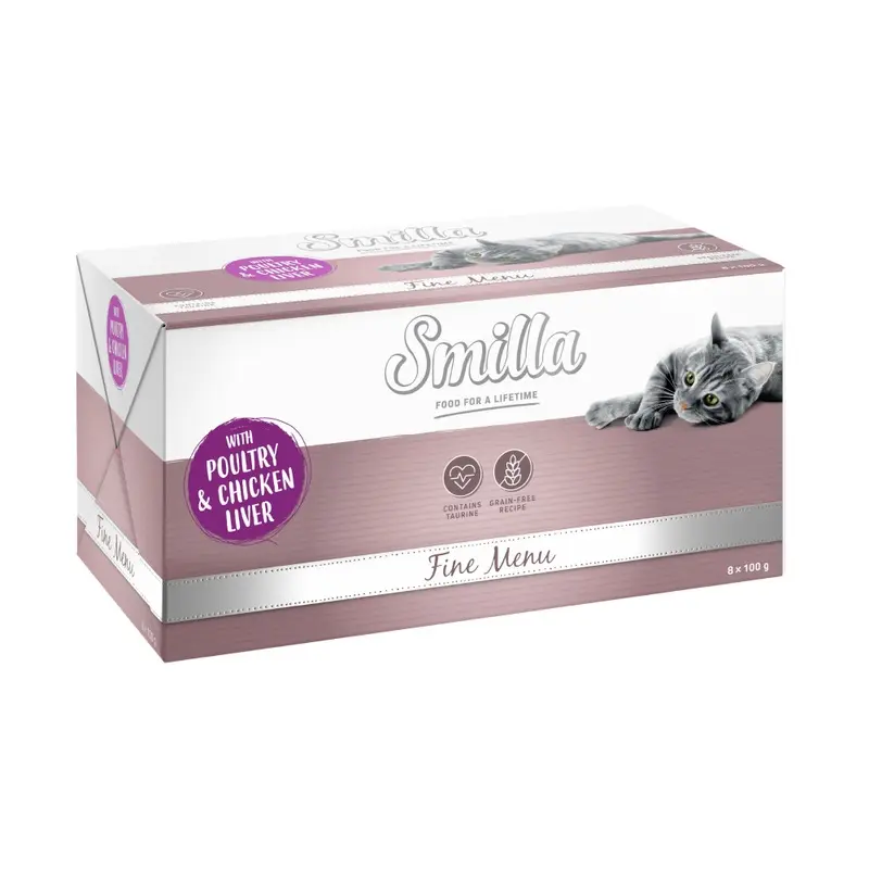 Smilla Fine Menu 8 X 100G - Poultry & Chicken Liver