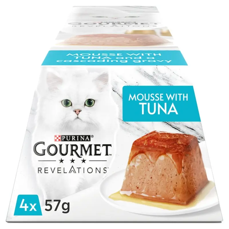 Gourmet Revelations Mousse Cat Food Tuna 4X57g, Pack Of Size 6