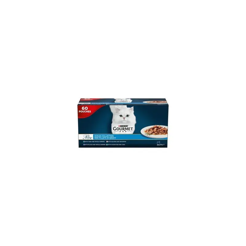 New Gourmet Perle Ocean Collection Cat Food 60 X 85G