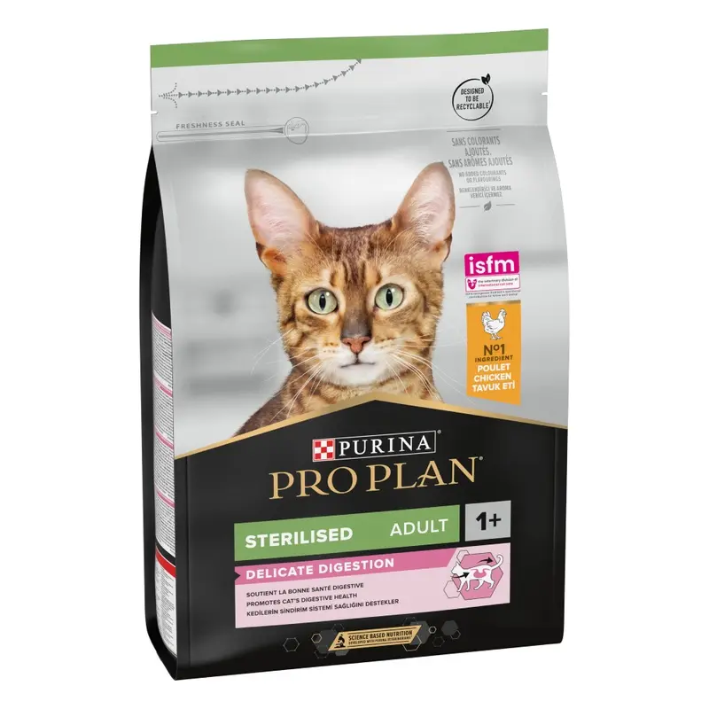 Pro Plan Purina Sterilised Adult 1+ Delicate Digestion - Chicken - 3Kg