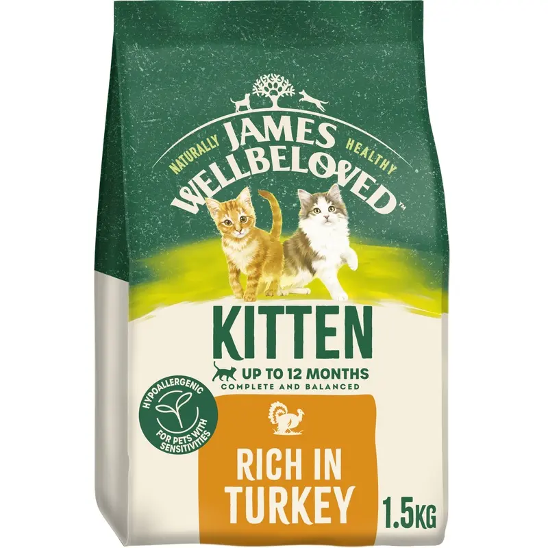 James Wellbeloved Kitten Dry Cat Food Turkey 1.5Kg
