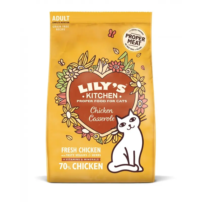Lilys Kitchen Chicken Casserole Dry Cat Food - Heavenly 4Kg