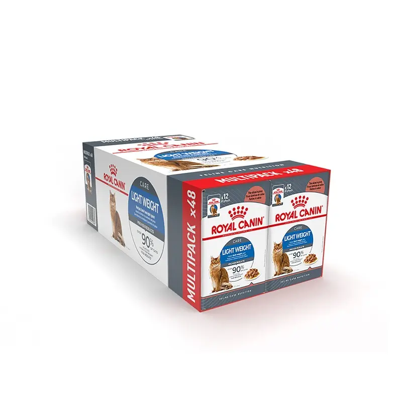 Royal Canin Feline Light Weight Care Wet Adult Cat Food Chunks In Gravy 48X85G