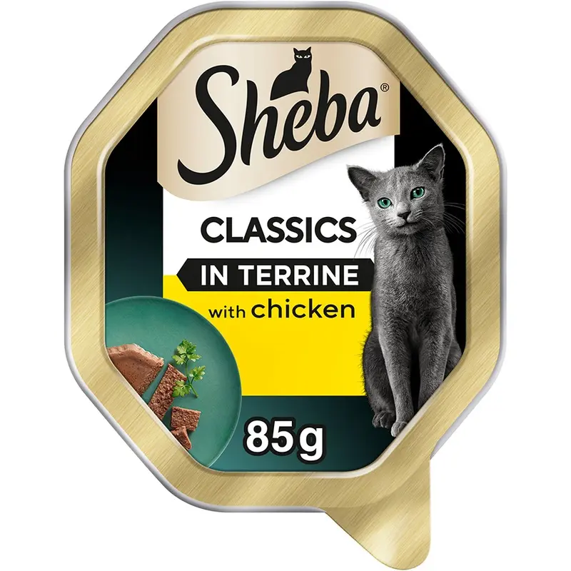 Sheba Classics Wet Adult Cat Food With Chicken In Terrine 85G Tray