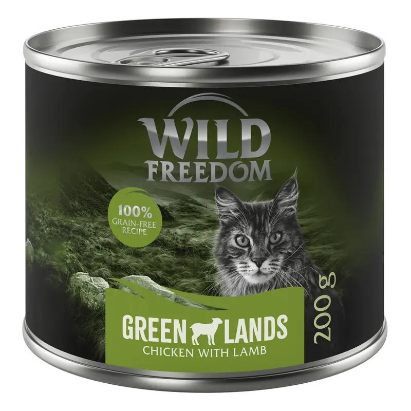 Wild Freedom Adult 6 X 200G - Green Lands - Lamb & Chicken