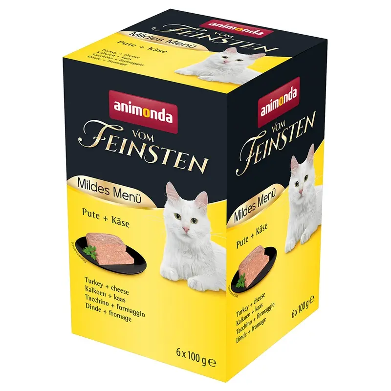 Animonda Vom Feinsten Mild Menu Adult 6 X 100G - Turkey & Cheese