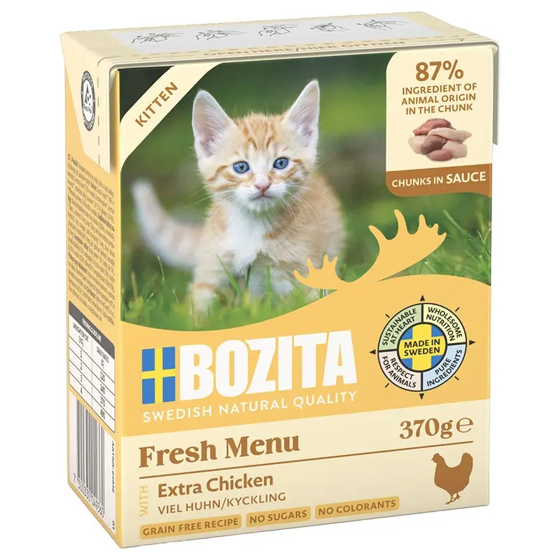 Bozita Tetra Morsels In Sauce 6 X 370 G - Chicken For Kittens