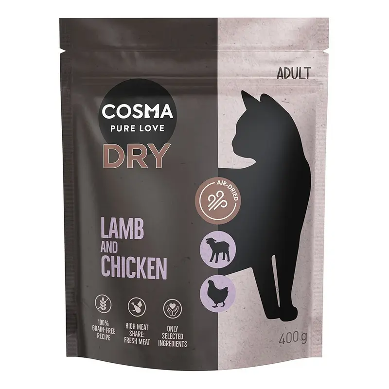 Cosma 400G Dry Cat Food - Special Price! * - Lamb & Chicken (400G)