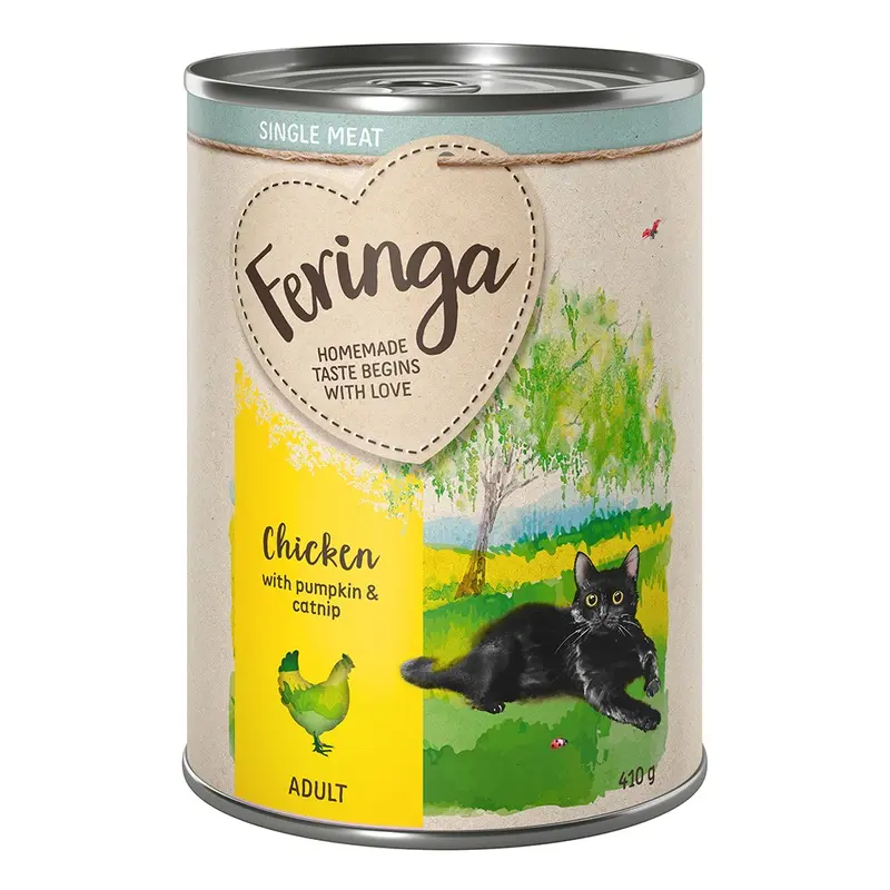 Feringa Single Meat Menu 6 X 410G - Chicken With Pumpkin & Catnip