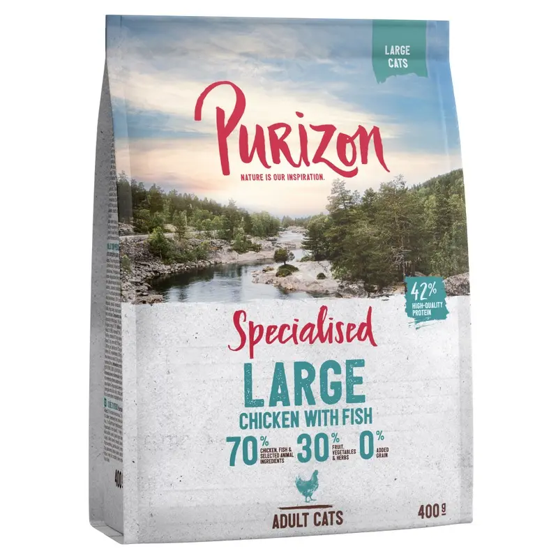 Purizon Large Adult Grain-Free Chicken & Fish - 400G