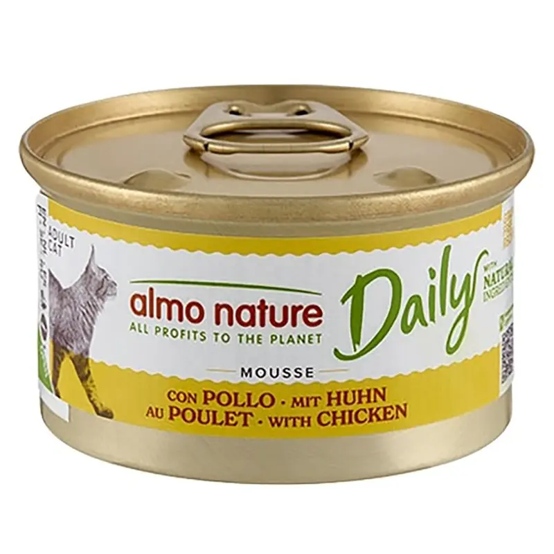 Almo Nature Daily 6 X 85G Menu Wet Cat Food - 5 + 1 Can Free! * - Mousse With Chicken (6 X 85G)