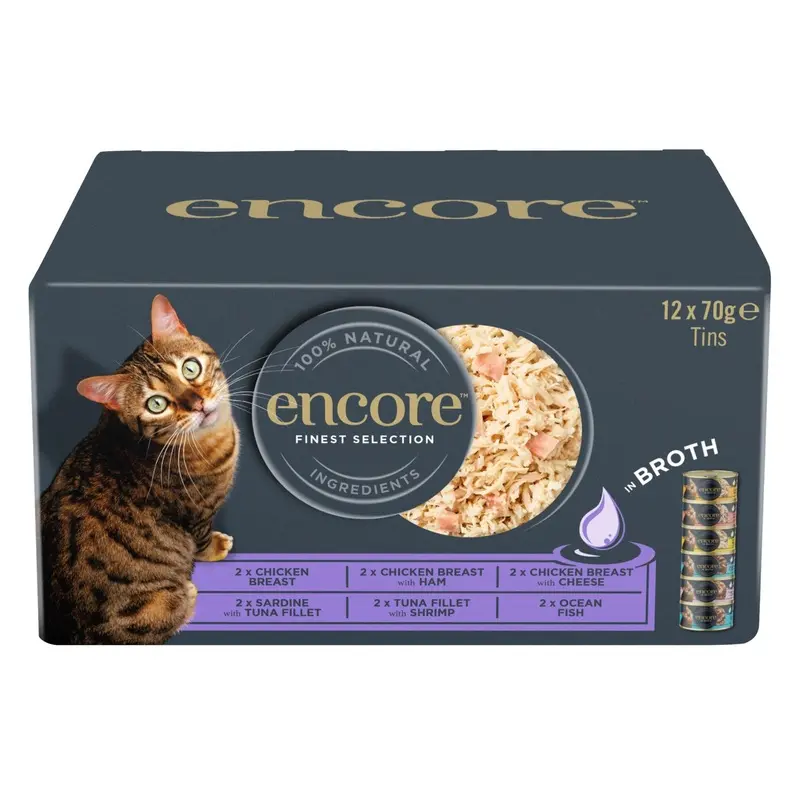 Encore Mixed Selection In Broth Cat Food - X 70G Size 12
