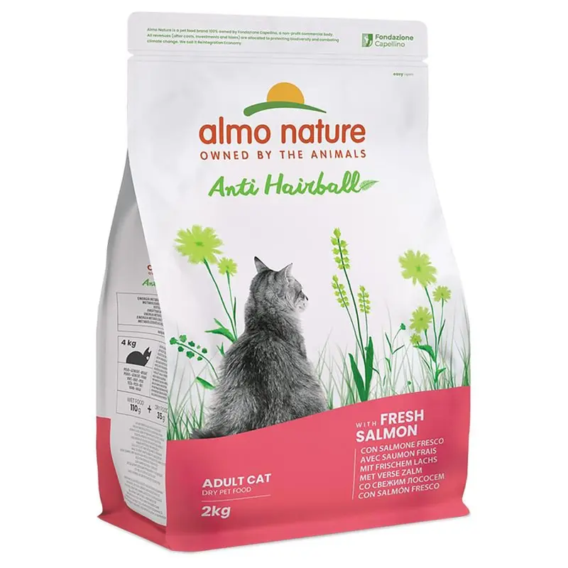 Almo Nature Salmon Functional Anti Hairball Dry Cat Food With Fresh 2Kg