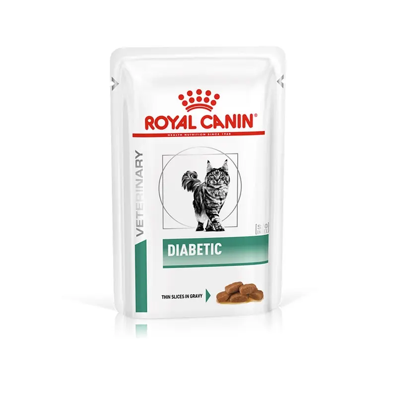Royal Canin Veterinary Diabetic Adult Wet Cat Food In Gravy 48X85G