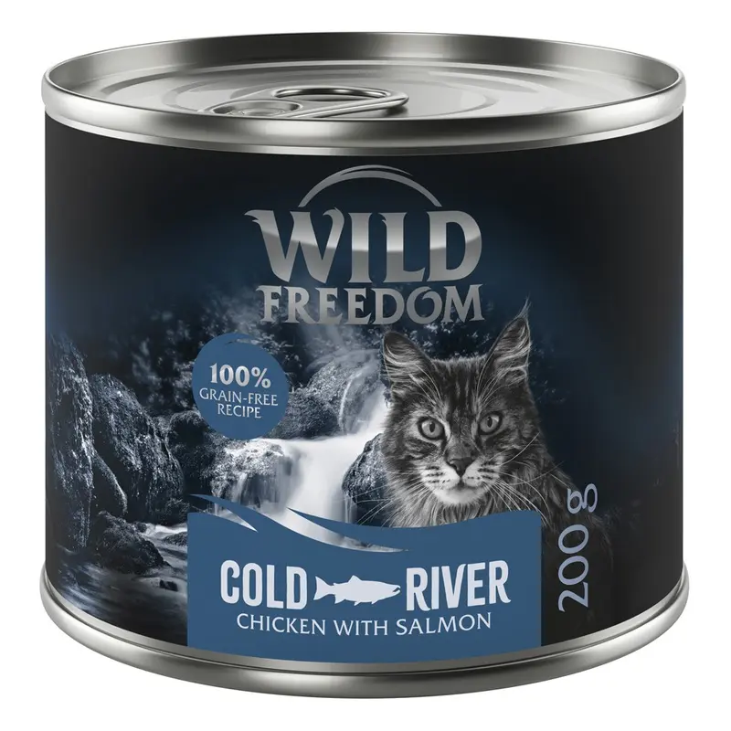 Wild Freedom Adult 6 X 200G - Cold River: Salmon & Chicken