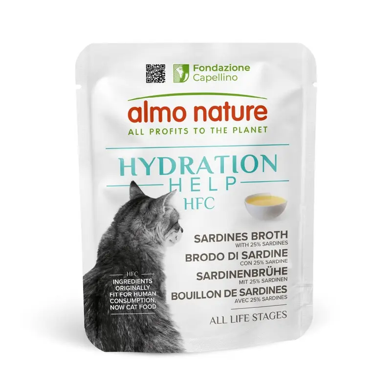 Almo Nature Hfc Hydration Help 6 X 50G - Sardine Broth With Sardines