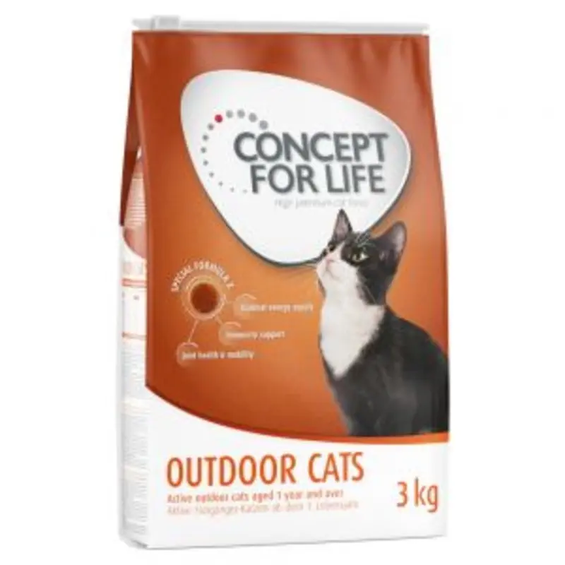 Concept For Life 3Kg Dry Cat Food - Special Price! * - Outdoor (3Kg)