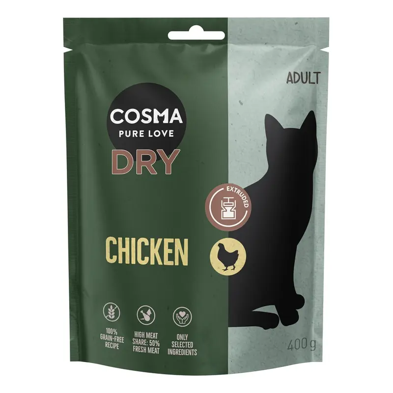 Cosma Extruded Chicken Dry Food - 400G