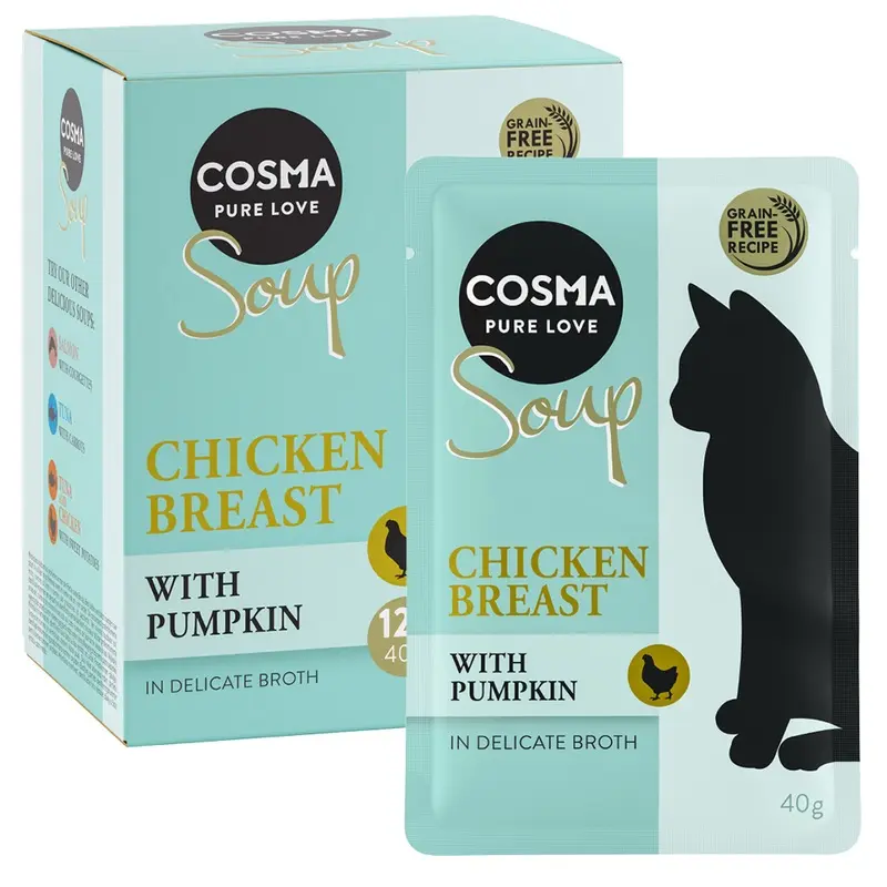 Cosma Soup 12 X 40G - Chicken Breast With Pumpkin