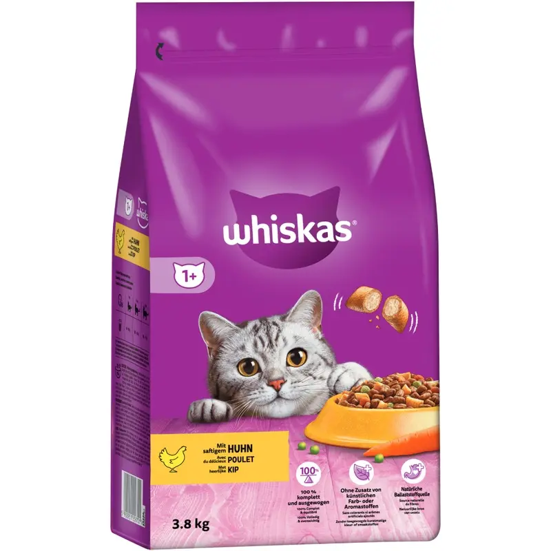 Whiskas 1+ Chicken - 3.8Kg