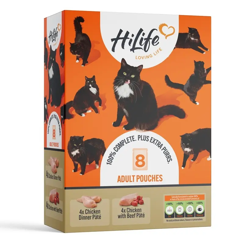 Hi Life Hilife Chicken Recipes In Pt Adult Wet Cat Food - X 70G Grain Size 8