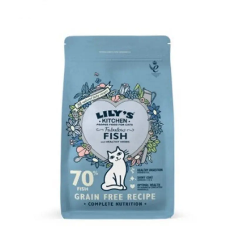 Lilys Kitchen Grain Dry Cat Adult Fabulous Fish 800G