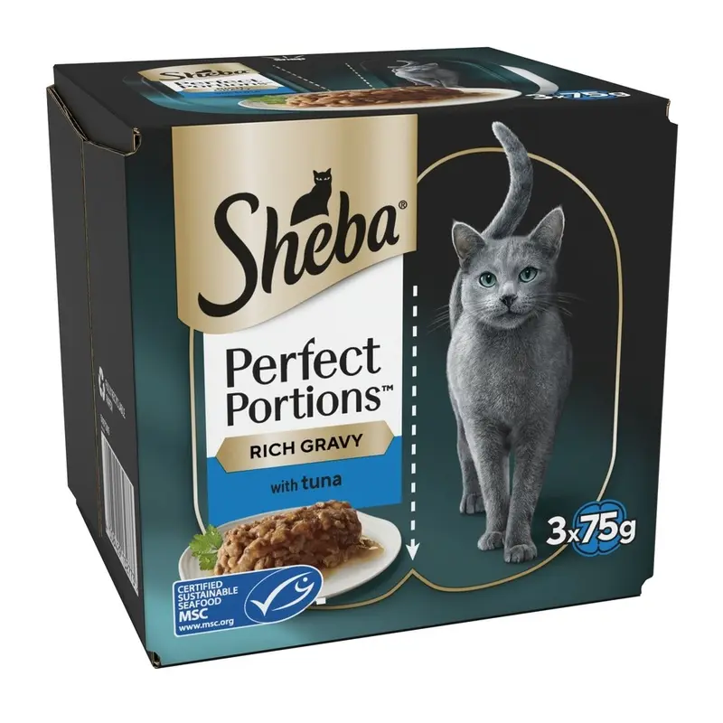 Sheba Perfect Portions - Tuna In Gravy (6 X 37.5G)