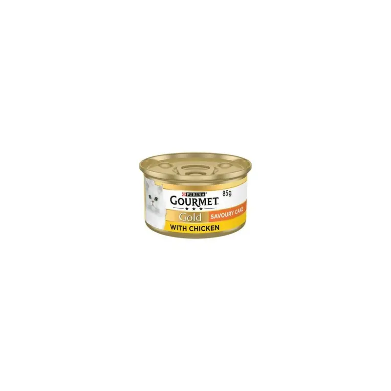 Gourmet Gold Savoury Cake Adult Cat With Chicken (Pack Of 4) 85G