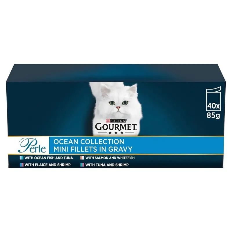 New Gourmet Perle Ocean Collection Wet Cat Food 40X85g 12411647