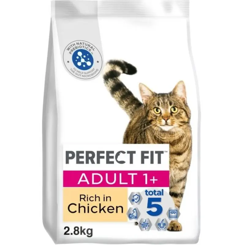 Perfect Fit Chicken Cat Food Adult 1+ - 2.8Kg Size 1