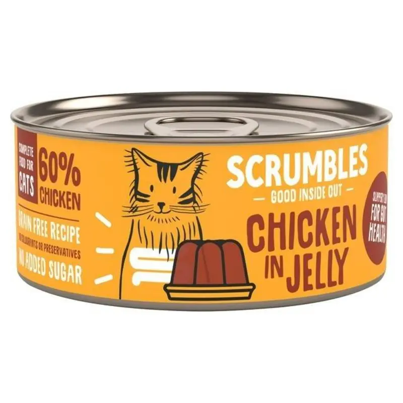 Scrumbles Chicken In Jelly Cat Food - Grain 80G