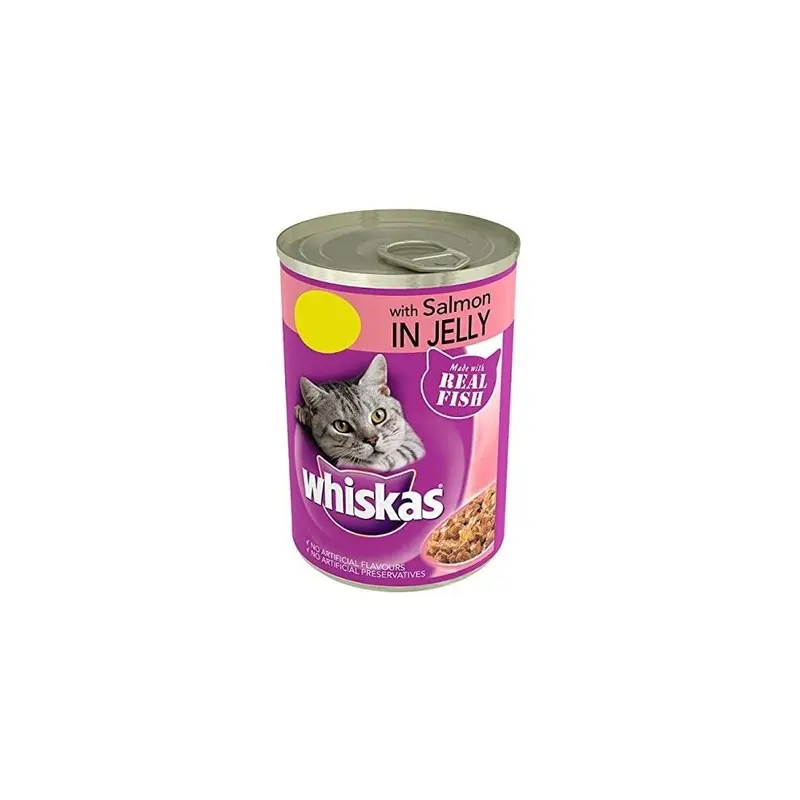 Whiskas Salmon Can In Jelly (Pack Of 12) 390G