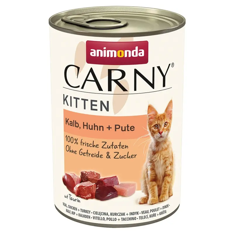 Animonda Carny Kitten 12 X 400G - Veal, Chicken & Turkey