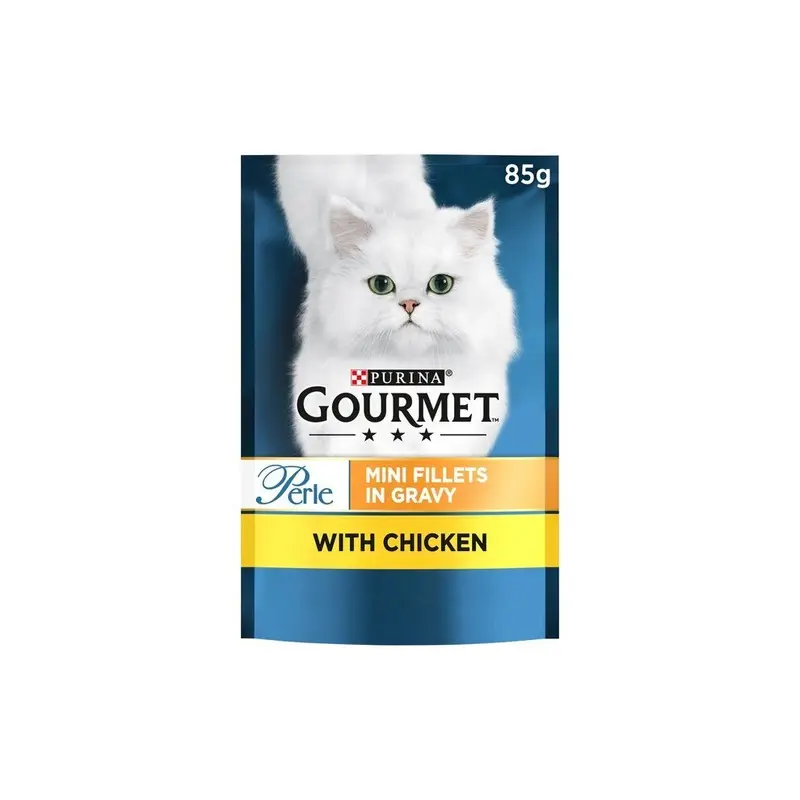 Gourmet Perle Mini Fillets In Gravy With Chicken (Pack Of 26) 85G