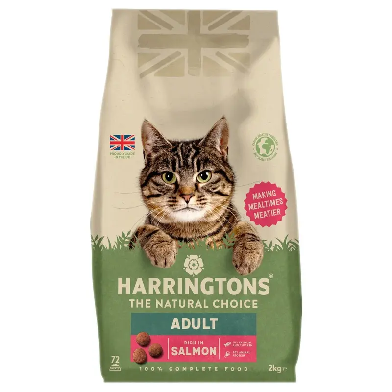 Harringtons Adult Dry Cat Food - Salmon 2Kg