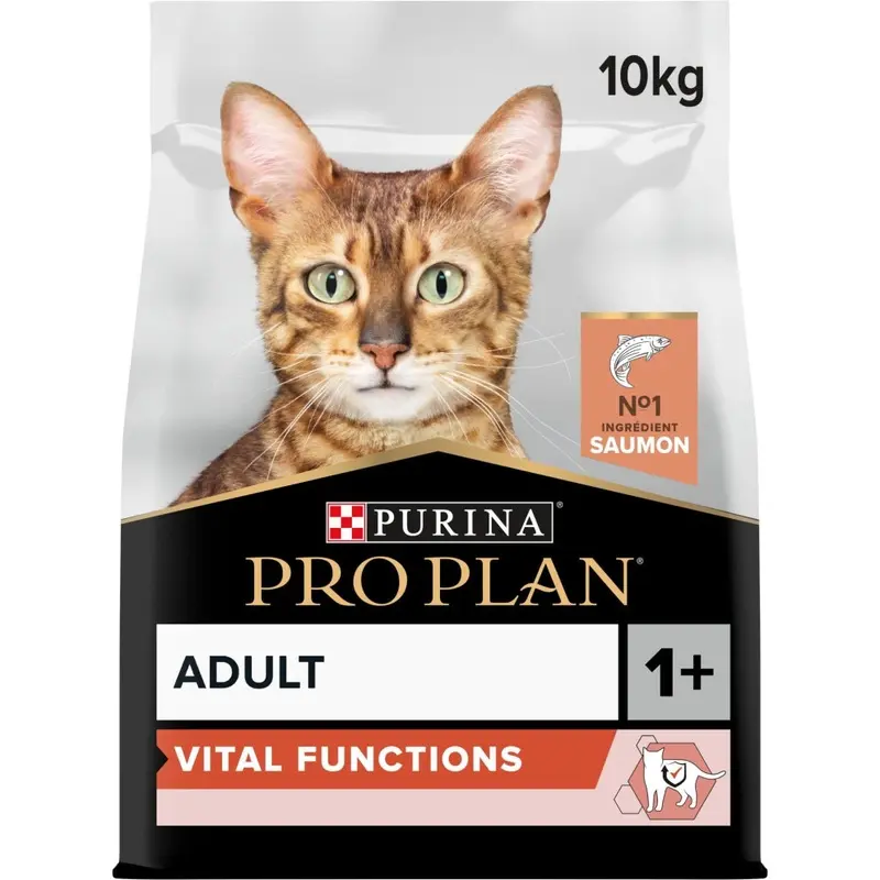 Pro Plan Salmon Adult 1+ Vital Functions Rich In Dry Cat Food 10Kg