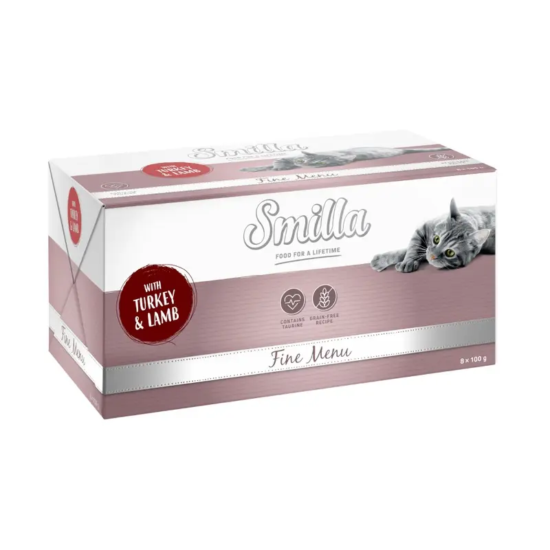 Smilla Fine Menu 8 X 100G - Turkey & Lamb