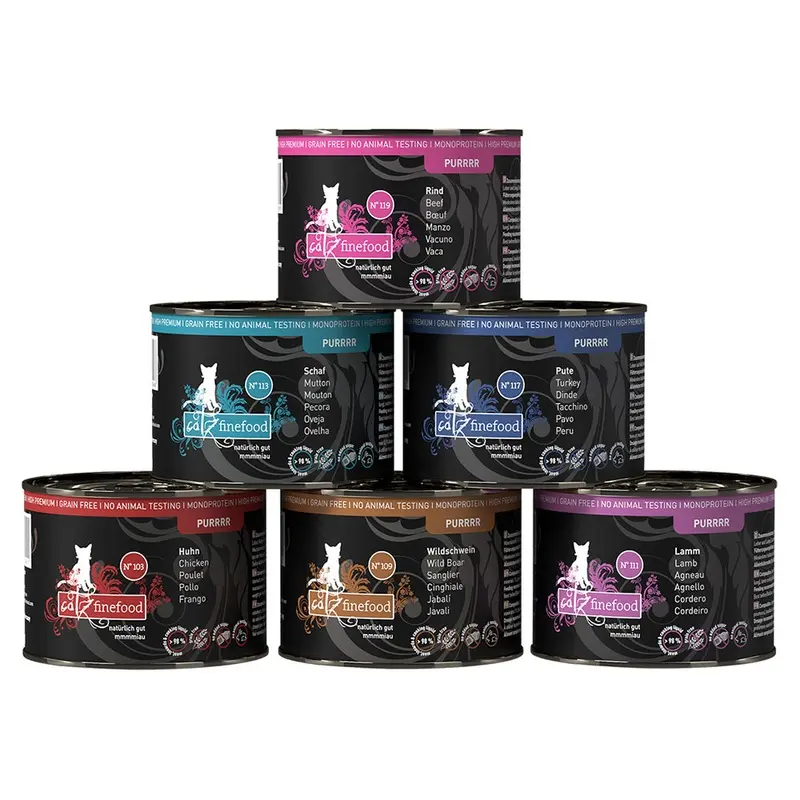 Catz Finefood Purrrr Can Mixed Trial Pack 6 X 200G - Mixed Pack I