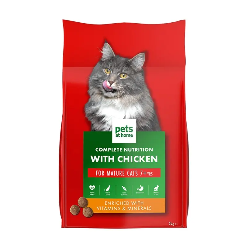 Pets At Home Complete Nutrition Dry Mature Cat Food With Chicken 2Kg